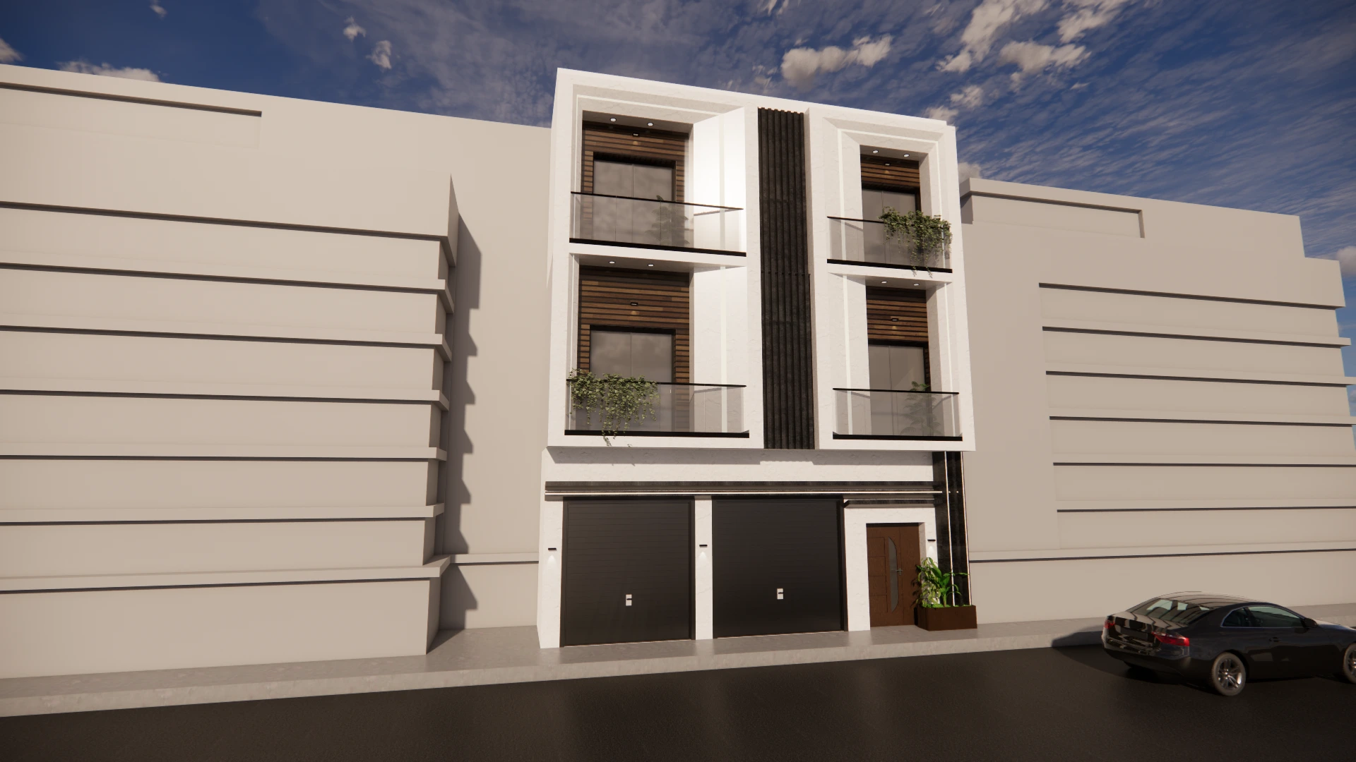Villa en R+2 avec 2 garages